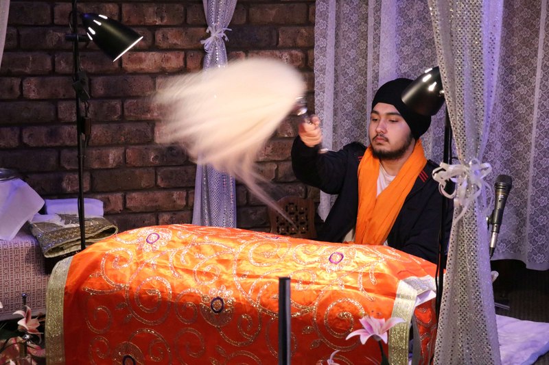 Sangat at the weekly Sunday congregation