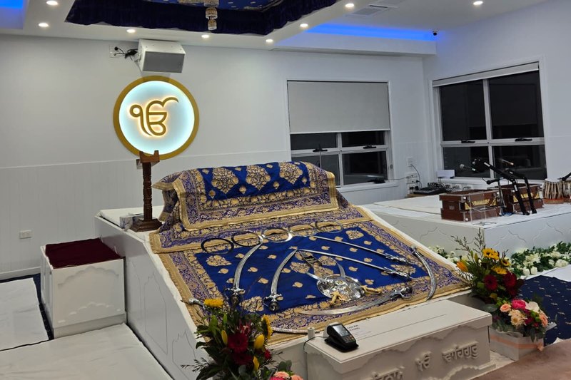 Sri Guru Granth Sahib Ji at Gurdwara Sahib Launceston